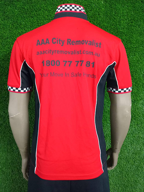 AAA City Removalist Custom Uniform Polo Shirts