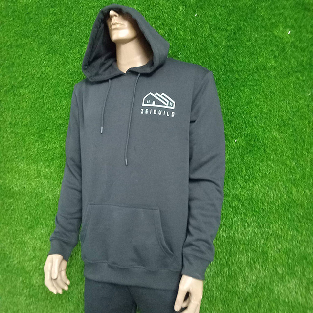 Zeibuild Hoodie – Front Logo Close-up