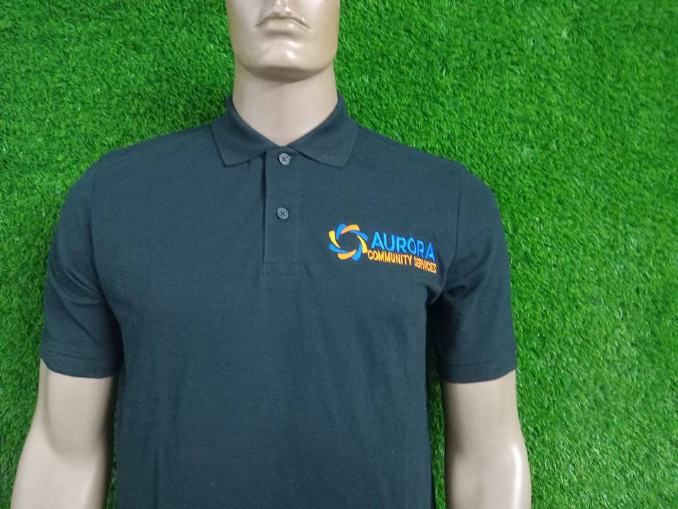 Aurora Community Services Polo – Back View