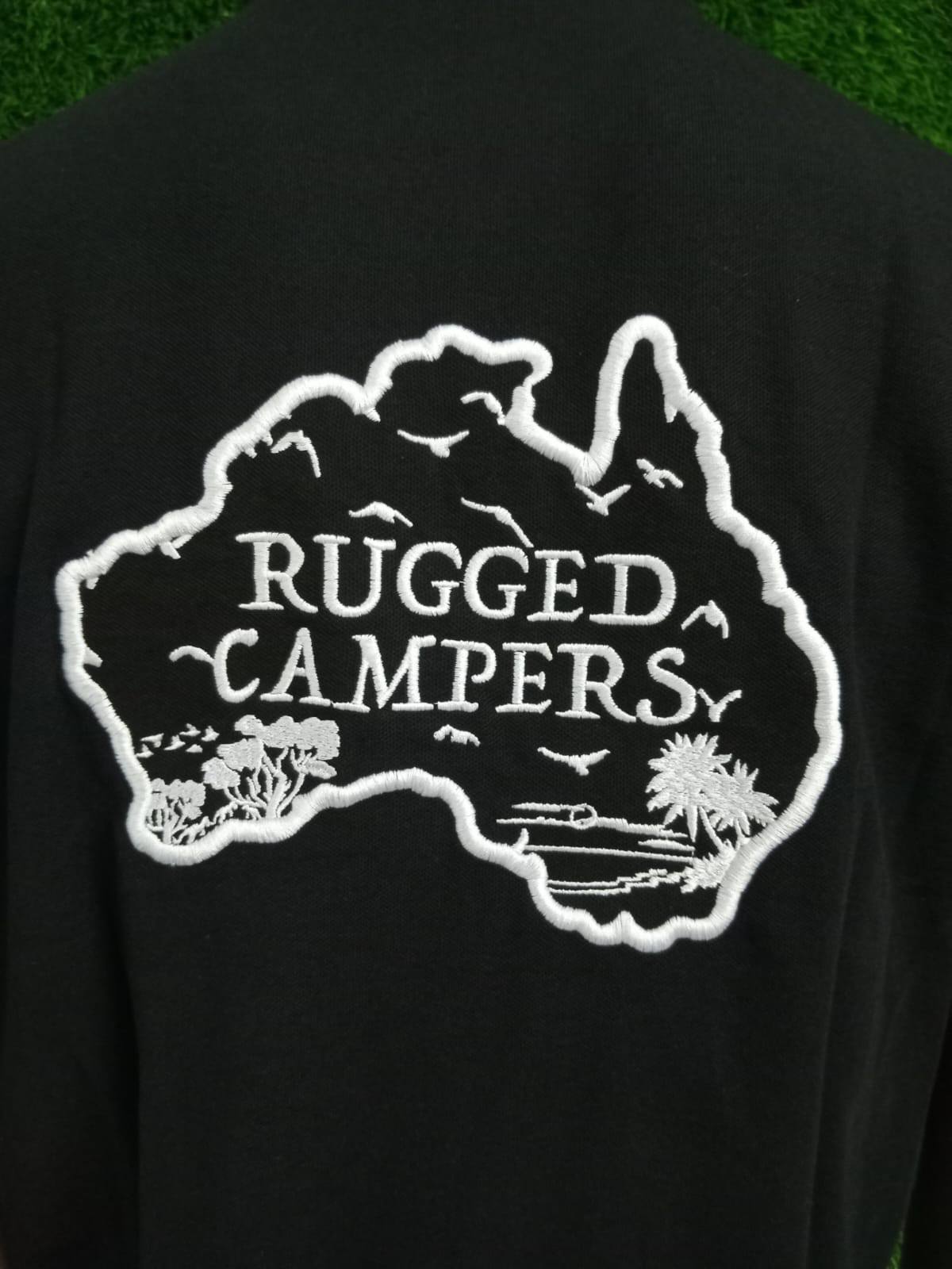 Rugged Campers — Embroidered Polo Shirt