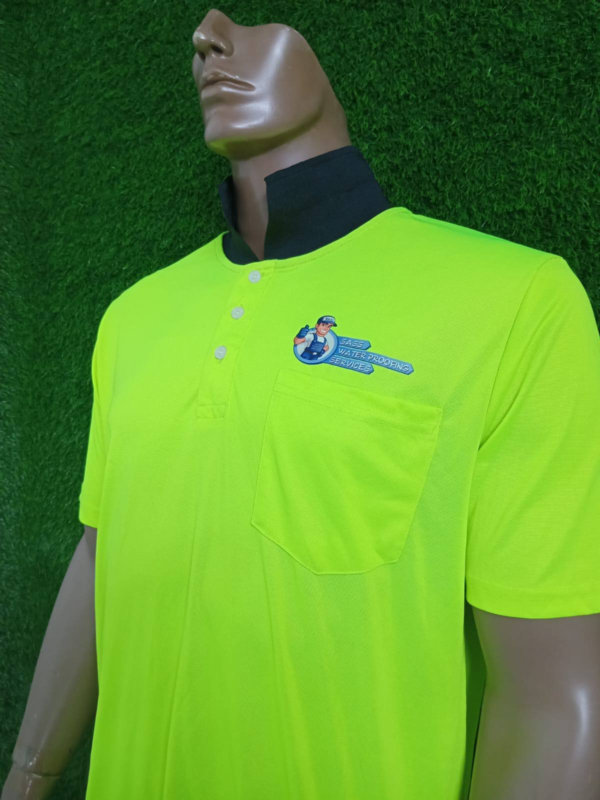 Sass Waterproofing Services High-Visibility Custom Work Polo