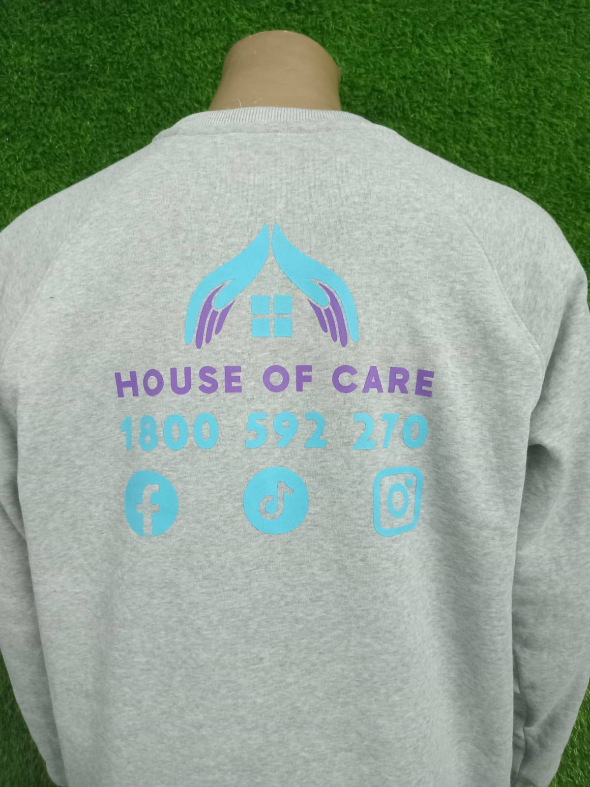House of Care — Printed Crew Neck Sweatshirt