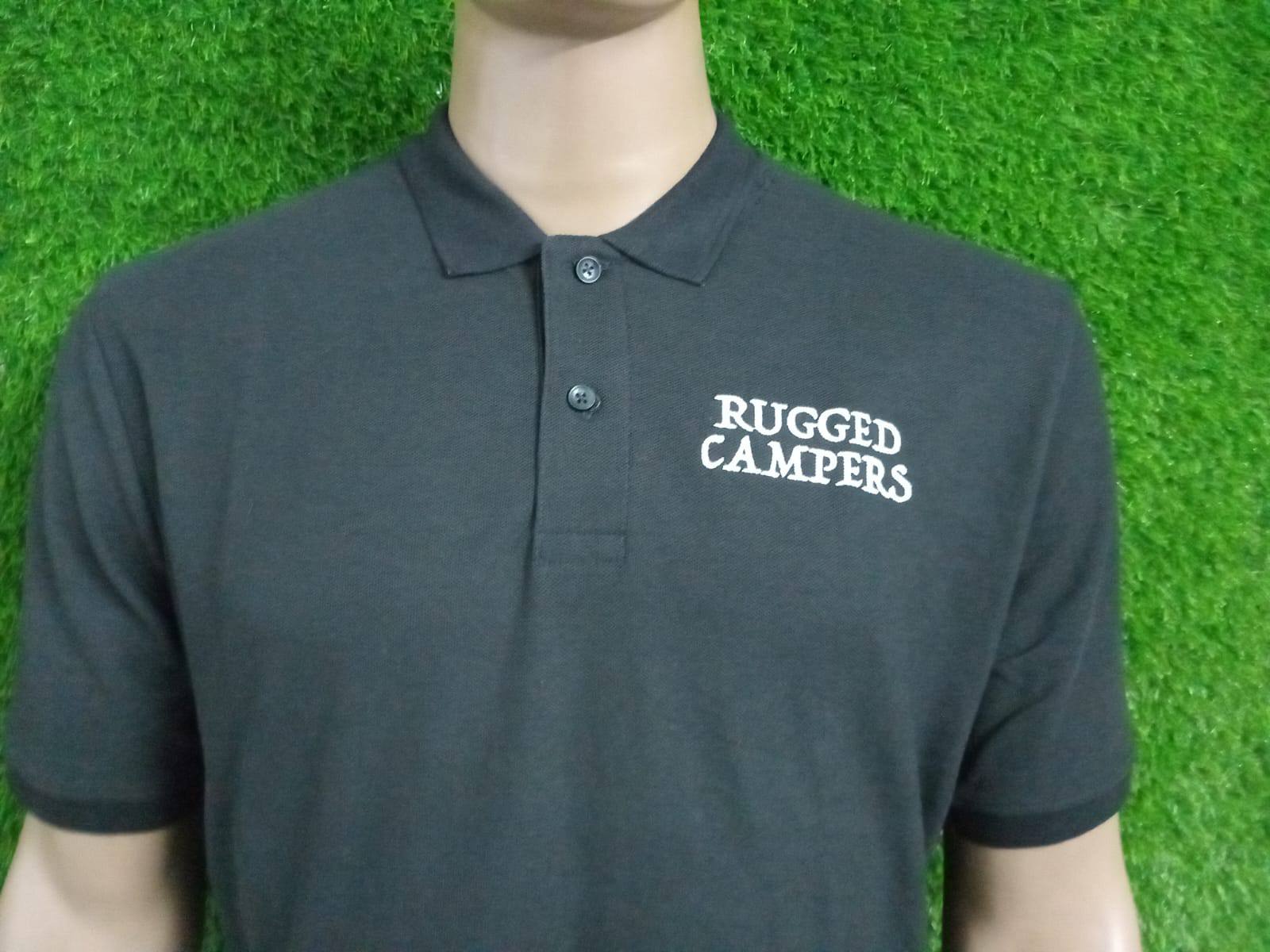 Rugged Campers — Embroidered Polo Shirt